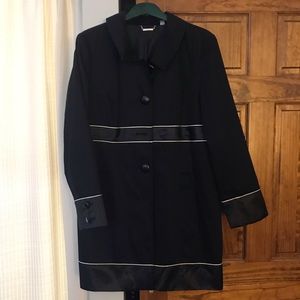 Apt 9 black button down coat